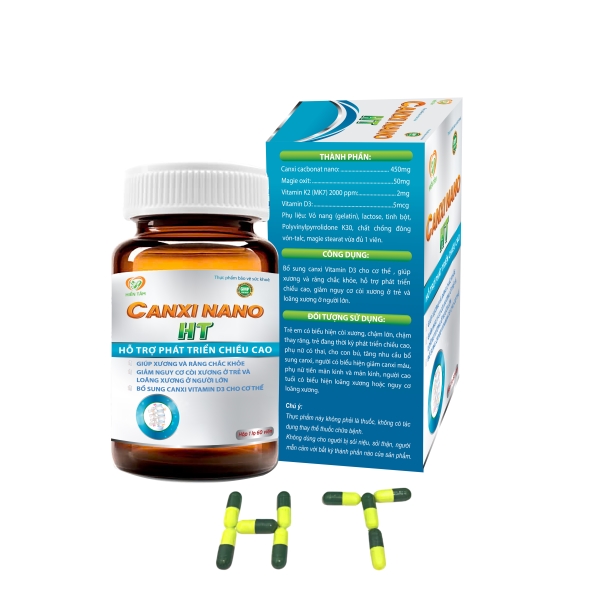 Hỗ trợ phát triển chiều cao CANXI NANO